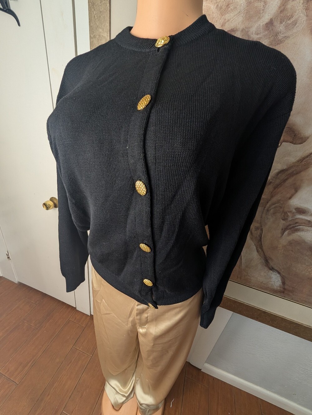 Burberry Merino Wool Crew Sweater/Carig6 Size 40" 102cm(Has A Few Small Holes)